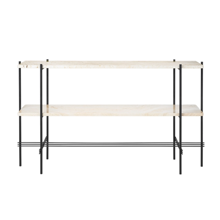 Console TS H 72 Travertin blanc neutre GUBI