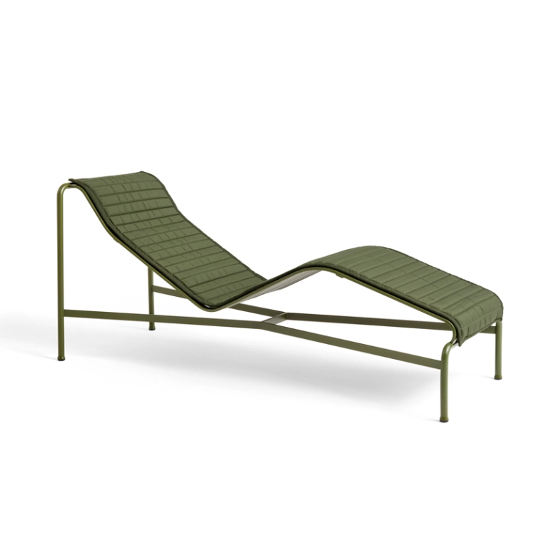 Accessoire extérieur Coussin matelassé pour chaise longue PALISSADE Olive HAY