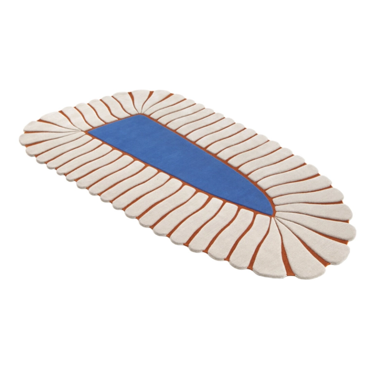 Tapis Tapis M'AMA NON M'AMA SMALL Bleu glacé CC-TAPIS