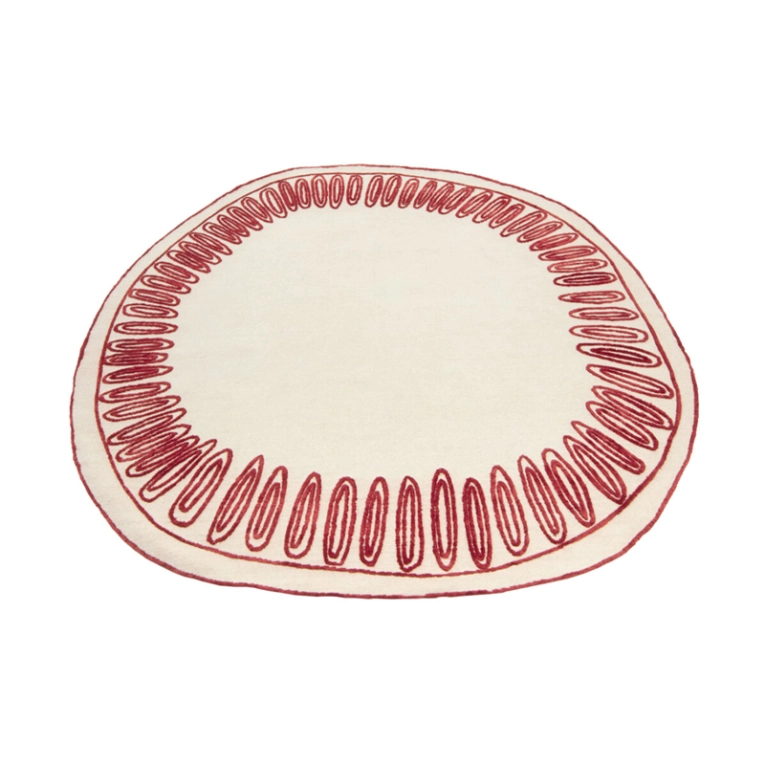 Tapis Tapis NAÏF CROWN Rouge CC-TAPIS