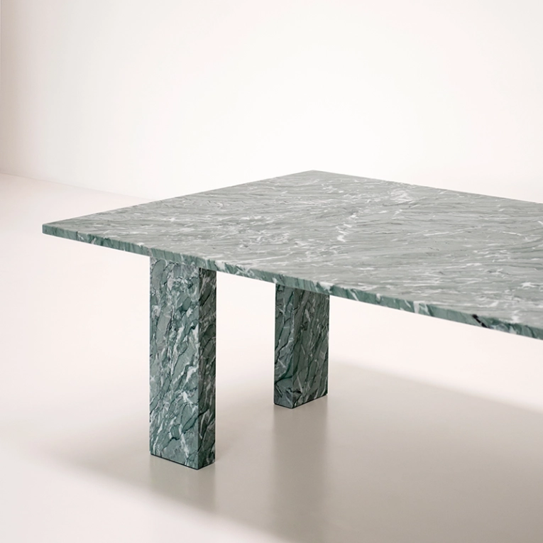 Table CLOCKWISE 250x130 Marbre Vert Mediterraneo TACCHINI