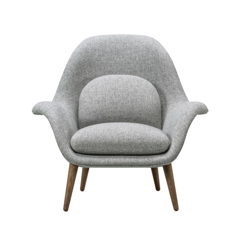Fauteuil SWOON LOUNGE Gris 130 FREDERICIA