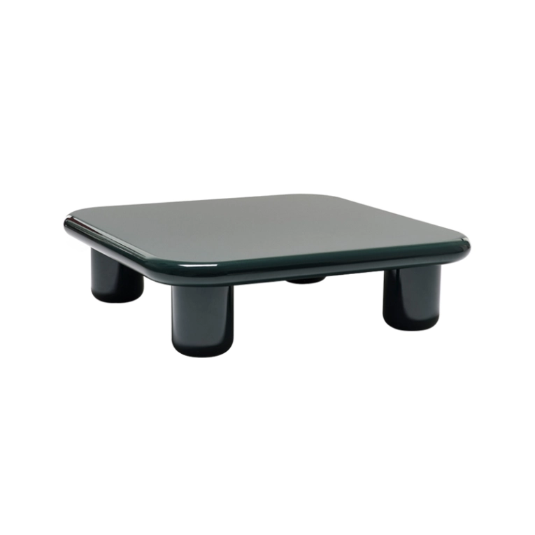 Table basse BILBAO 120x120 Vert noir laqué brillant MOGG