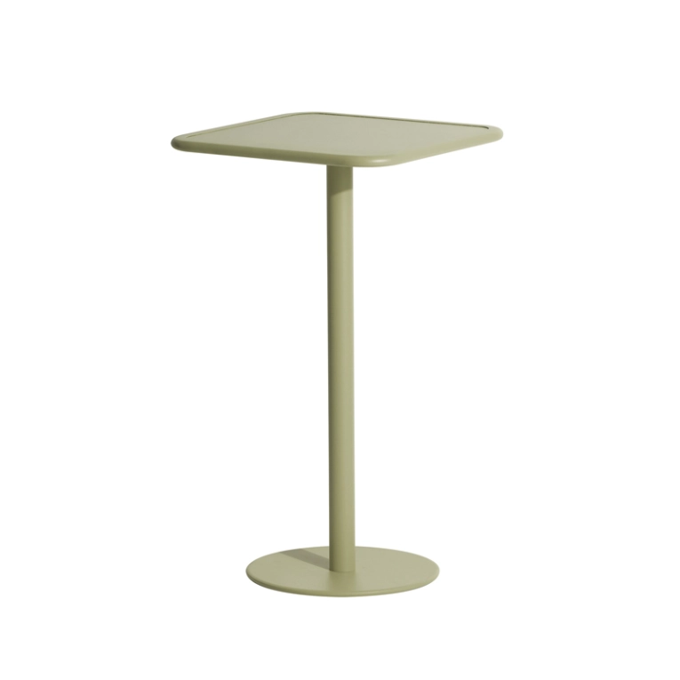 Table extérieur Mange-debout WEEK-END carré Vert jade PETITE FRITURE