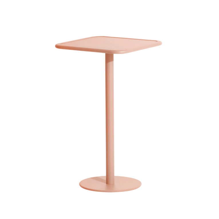 Table extérieur Mange-debout WEEK-END carré Rose PETITE FRITURE