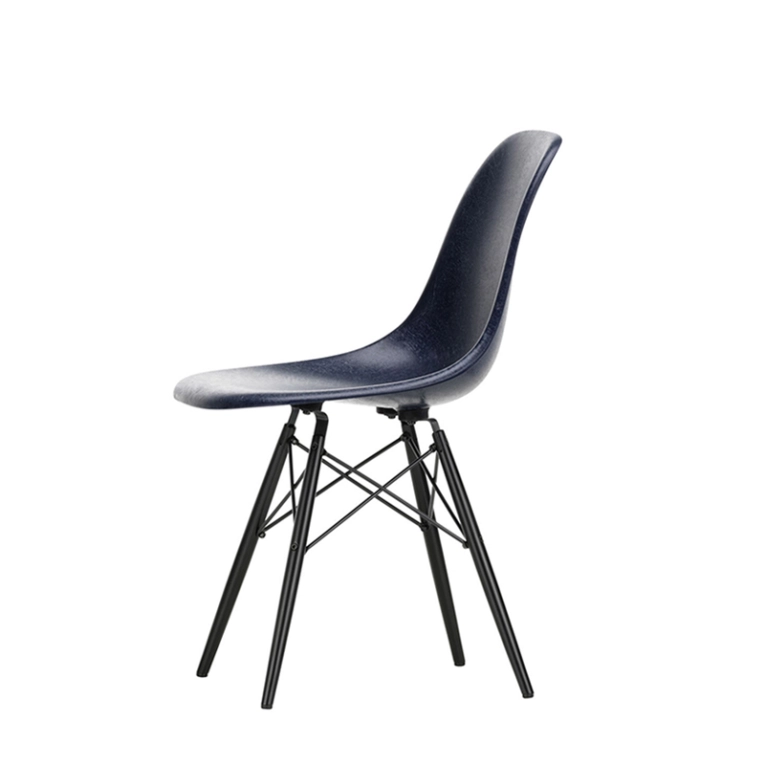Chaise EAMES FIBERGLASS CHAIR DSW Bleu marine Eames VITRA