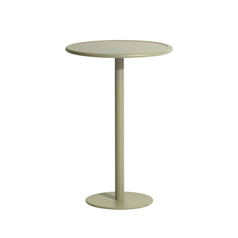 Table extérieur Mange-debout WEEK-END rond Vert jade PETITE FRITURE