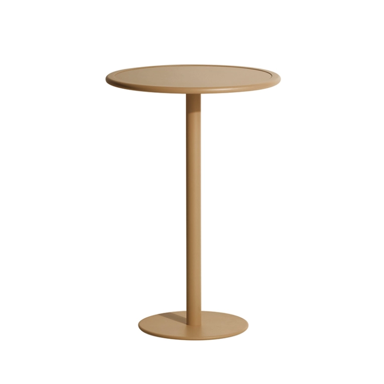 Table extérieur Mange-debout WEEK-END rond Or PETITE FRITURE