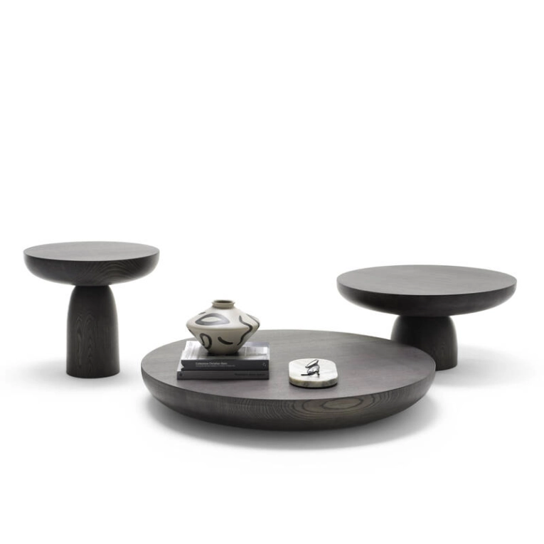 Table d'appoint guéridon OLO WOOD Ø 50 Moka MOGG