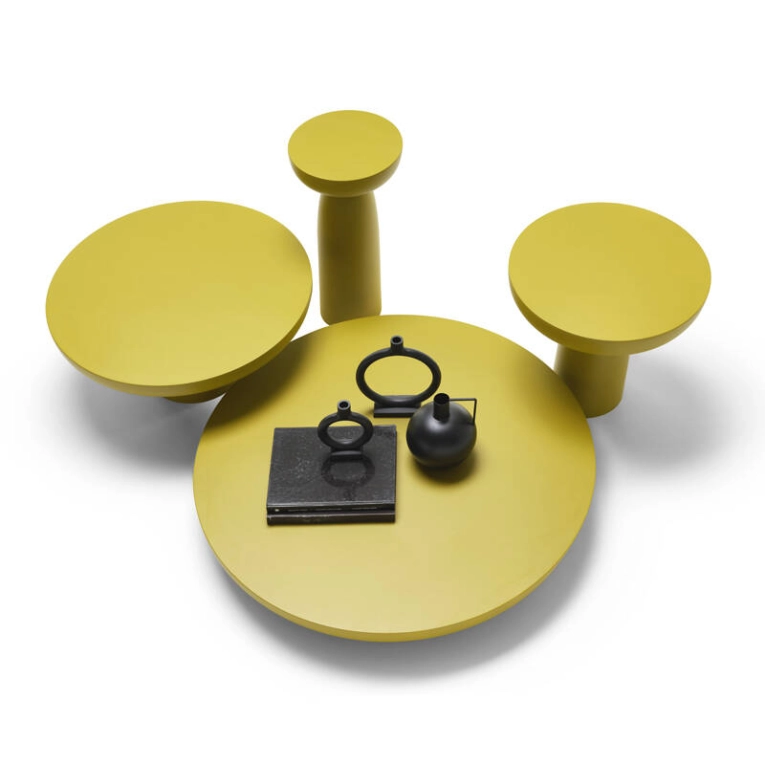 Table basse OLO COLOURS Ø 70 Jaune curry MOGG