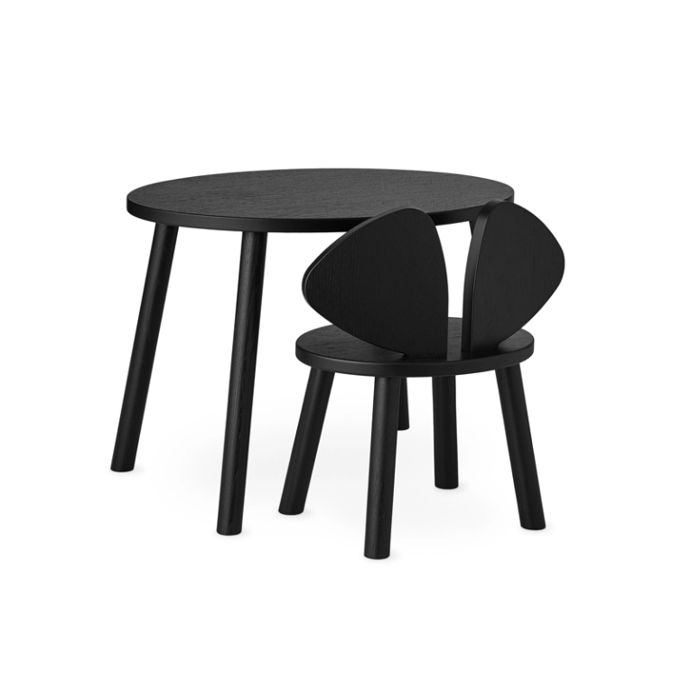 Siège enfant Chaise enfant MOUSE 2 à 5 ans Noir NOFRED