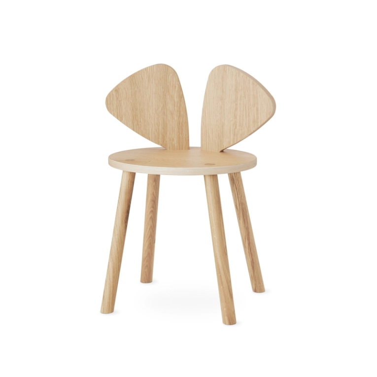 Siège enfant Chaise enfant MOUSE 6 à 10 ans Chêne NOFRED