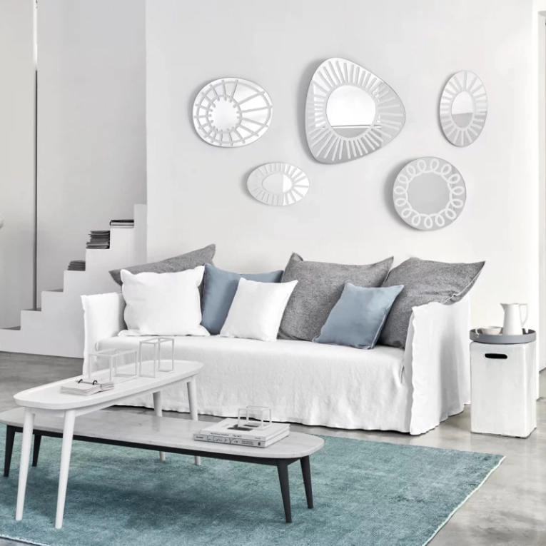 Miroir Miroir BRICK 96 Blanc GERVASONI
