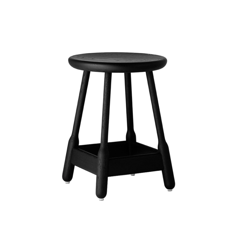 Tabouret ALBERT STOOL Noir MASSPRODUCTIONS