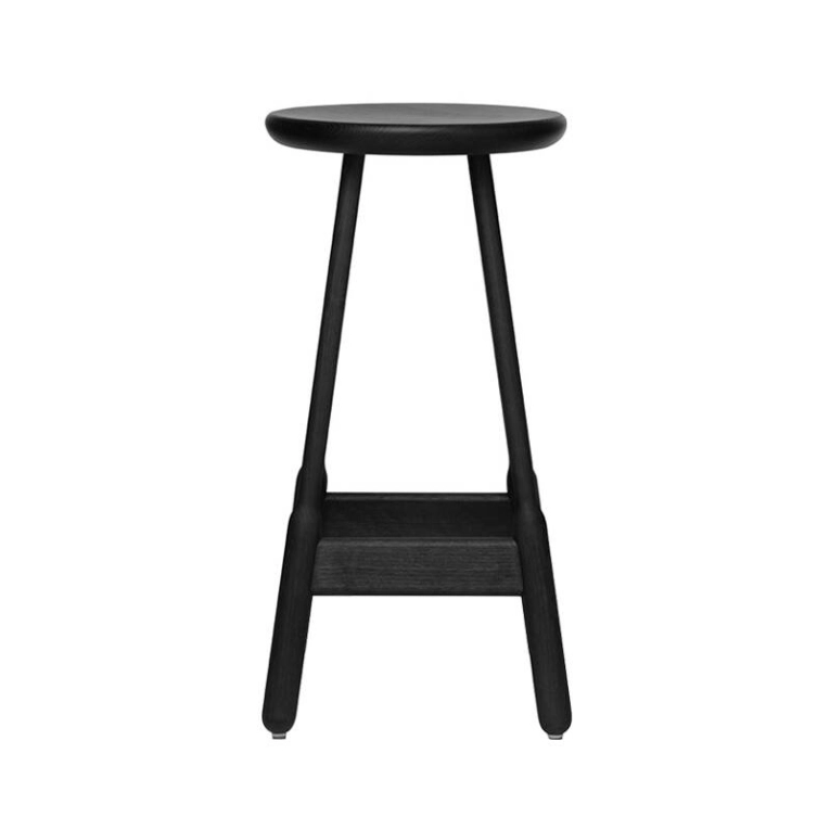 Tabouret haut ALBERT BAR STOOL Noir MASSPRODUCTIONS