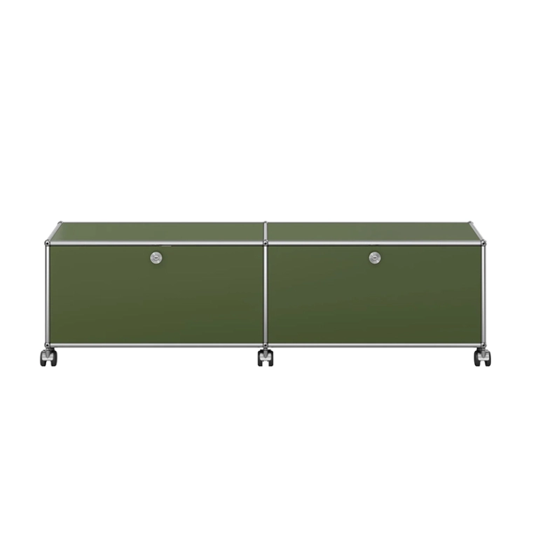 Meuble de rangement USM HALLER M61 Vert olive USM HALLER