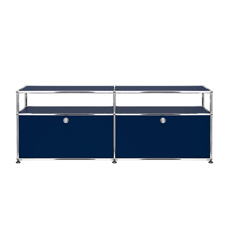 Meuble de rangement USM HALLER O2 Bleu acier USM HALLER