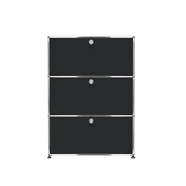 Meuble de rangement USM HALLER G1 Noir graphite USM HALLER