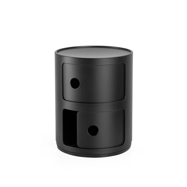 Meuble de rangement COMPONIBILI RECYCLED 2 tiroirs Noir KARTELL