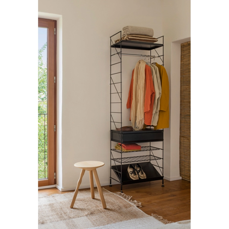 Etagère TRIA 36 penderie Noir MOBLES 114