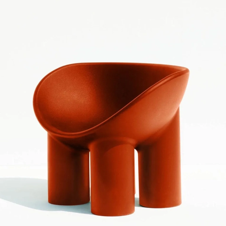 Fauteuil ROLY POLY Rouge brique DRIADE