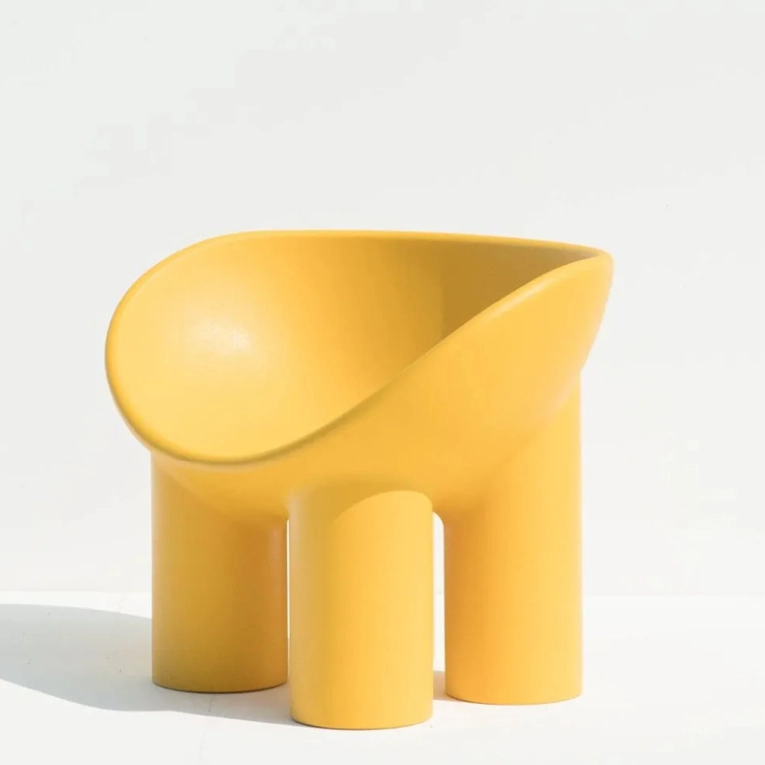 Fauteuil ROLY POLY Jaune ocre DRIADE
