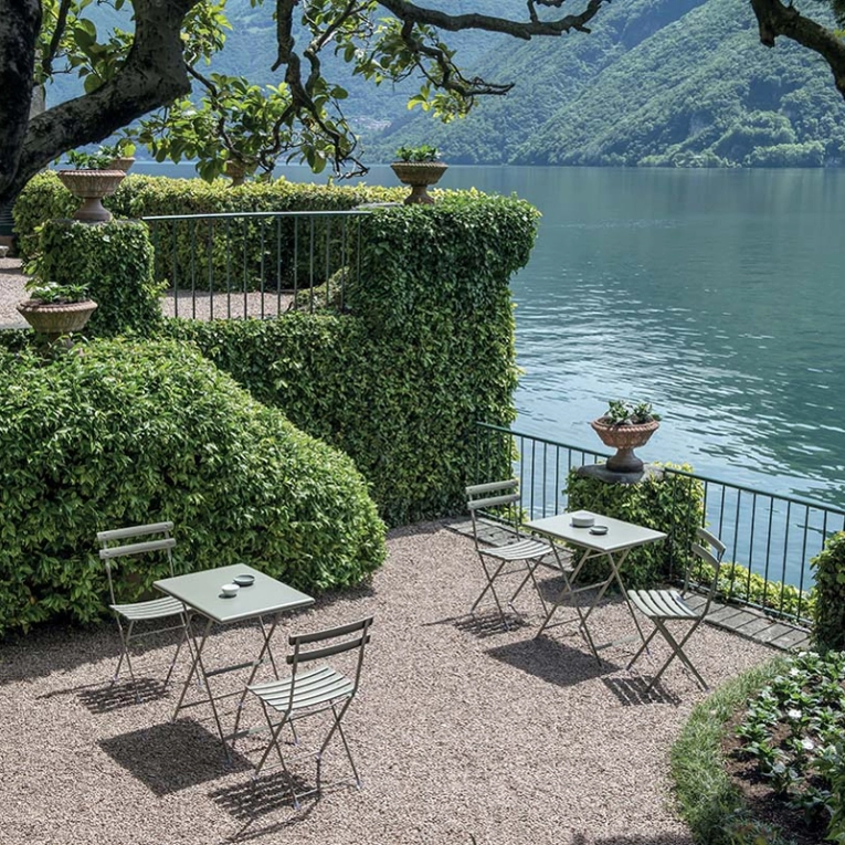 Chaise extérieur ARC EN CIEL Gris Vert EMU