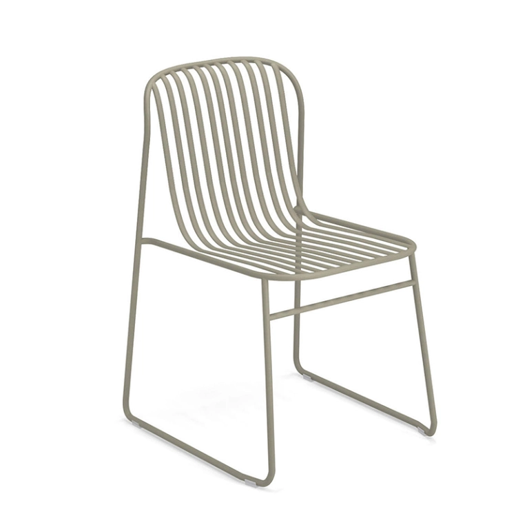 Chaise extérieur RIVIERA Gris Vert EMU