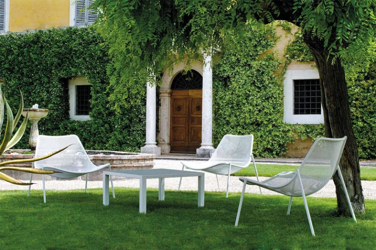 Fauteuil extérieur ROUND Blanc EMU
