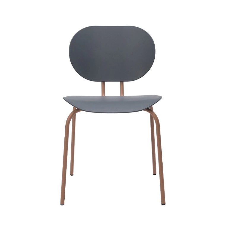 Chaise HARI PP indoor Bleu marine / Terre cuite ONDARRETA