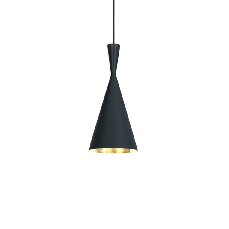 Suspension BEAT LIGHT TALL Noir/ laiton TOM DIXON