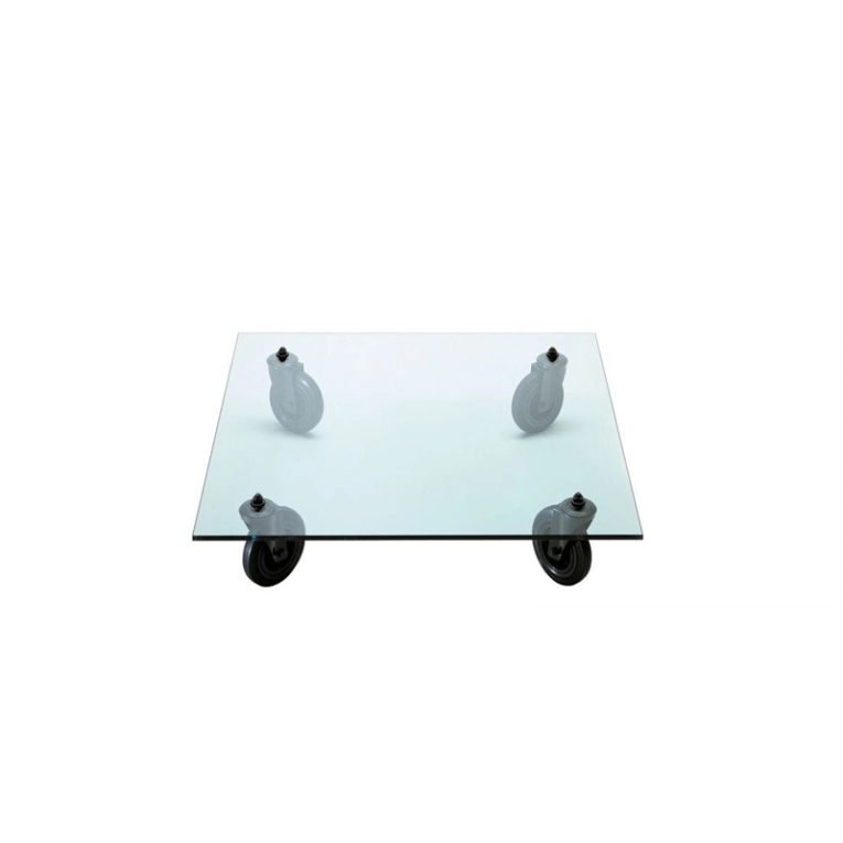Table basse TAVOLO CON RUOTE Carrée FONTANA ARTE