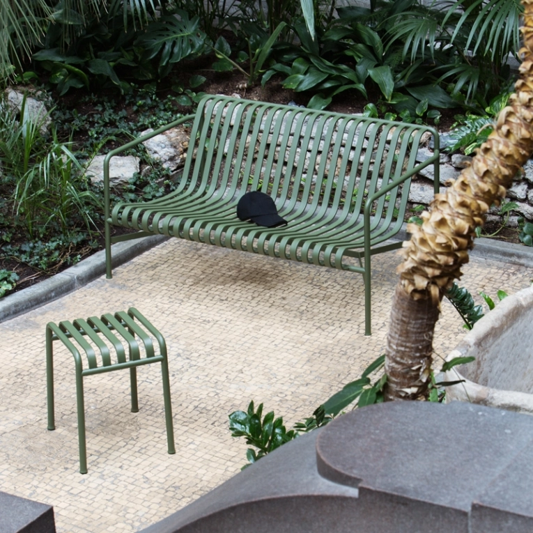 Tabouret PALISSADE Gris clair HAY