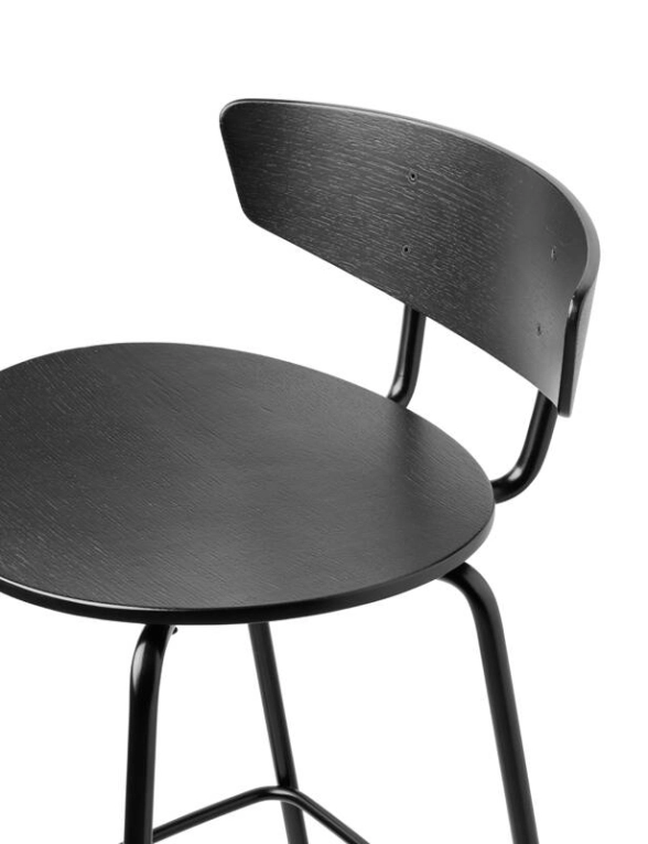 Tabouret haut HERMAN Noir FERM LIVING