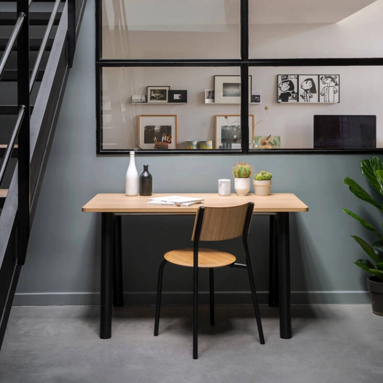 Bureau NEW MODERN Chêne Noir graphite TIPTOE