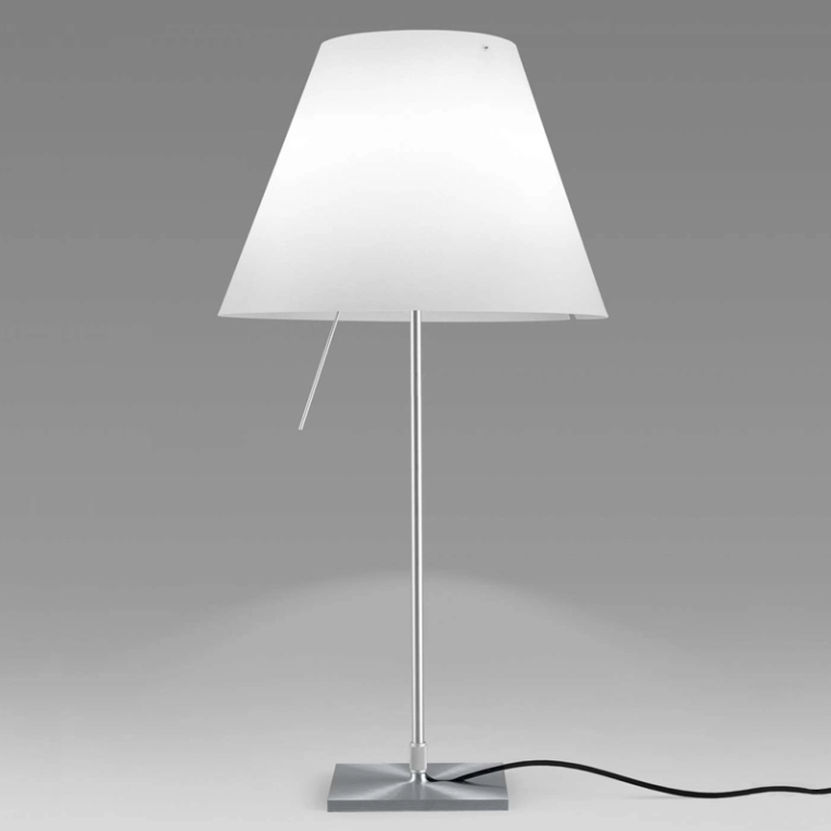 Lampe à poser COSTANZA Blanc/ aluminium LUCEPLAN