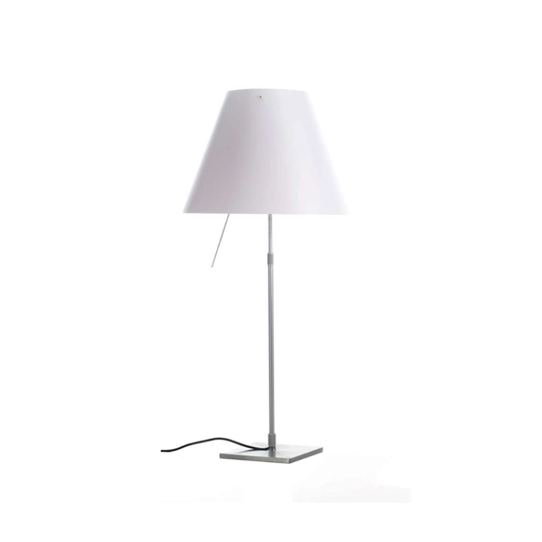 Lampe à poser COSTANZA Blanc/ aluminium LUCEPLAN