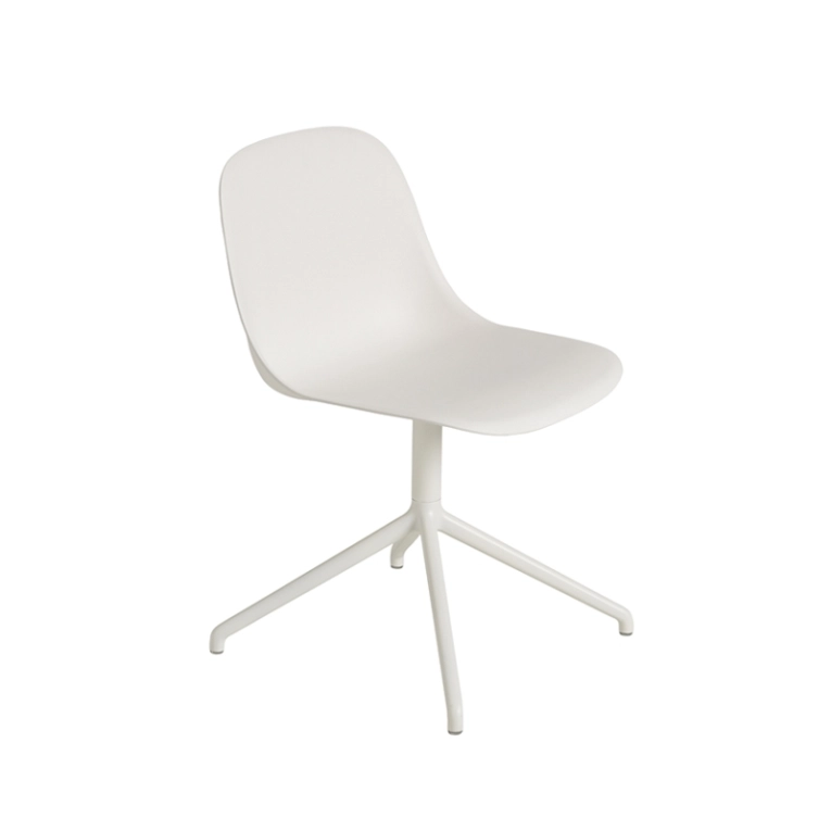 Chaise FIBER CHAIR pied central Blanc MUUTO
