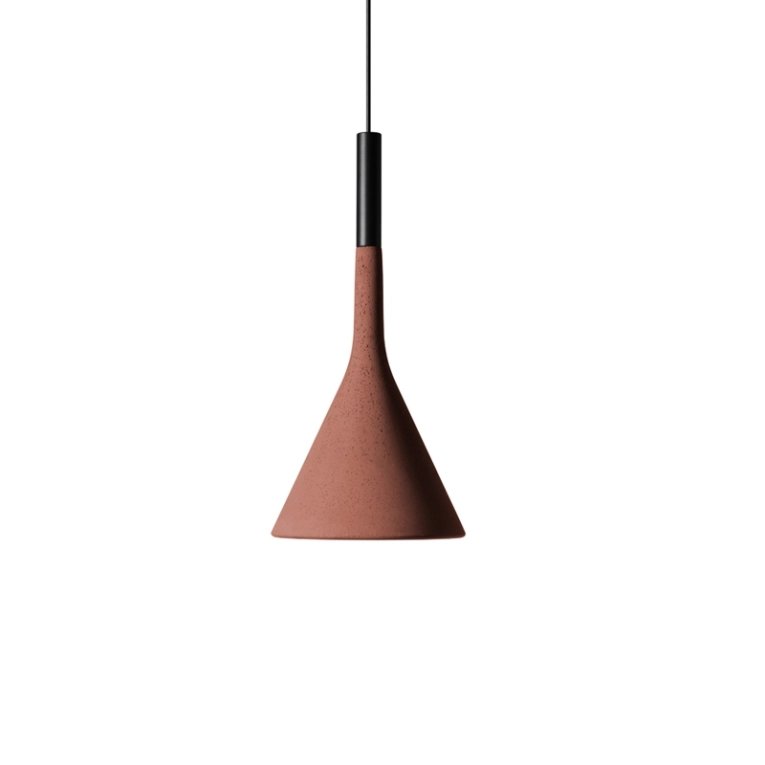 Suspension APLOMB Rouge brique FOSCARINI