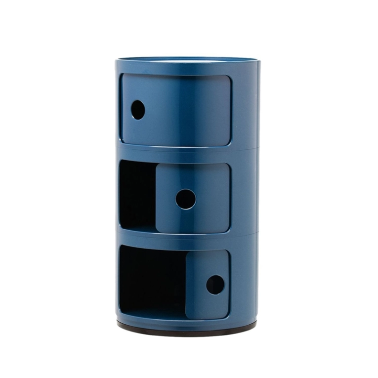 Meuble de rangement COMPONIBILI 3 tiroirs Bleu KARTELL