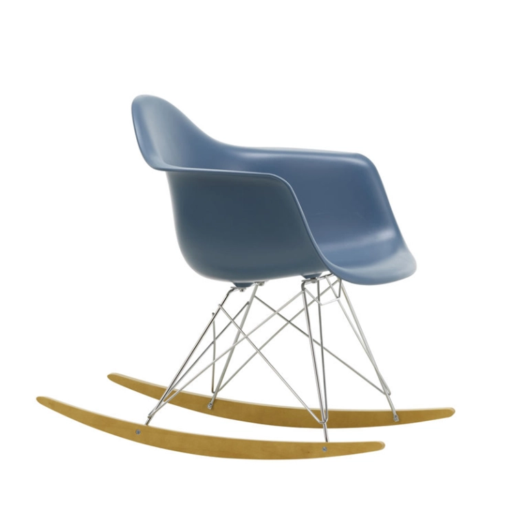 Fauteuil EAMES PLASTIC ARMCHAIR RAR Bleu de mer RE VITRA