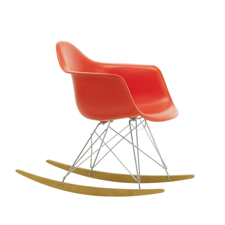 Fauteuil EAMES PLASTIC ARMCHAIR RAR Rouge coquelicot RE VITRA