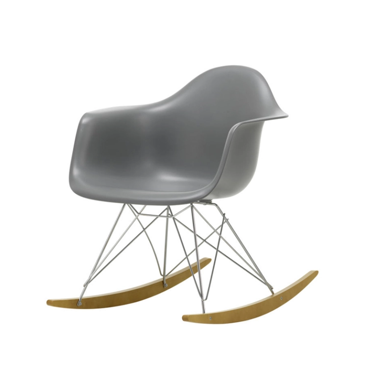 Fauteuil EAMES PLASTIC ARMCHAIR RAR Gris granit RE VITRA