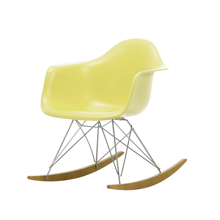 Fauteuil EAMES PLASTIC ARMCHAIR RAR Citron RE VITRA