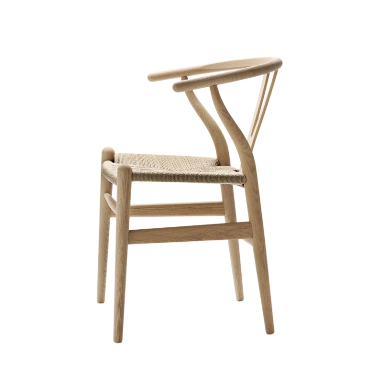 Chaise WISHBONE ARMCHAIR CH24 Chêne savonné/ corde naturelle CARL HANSEN