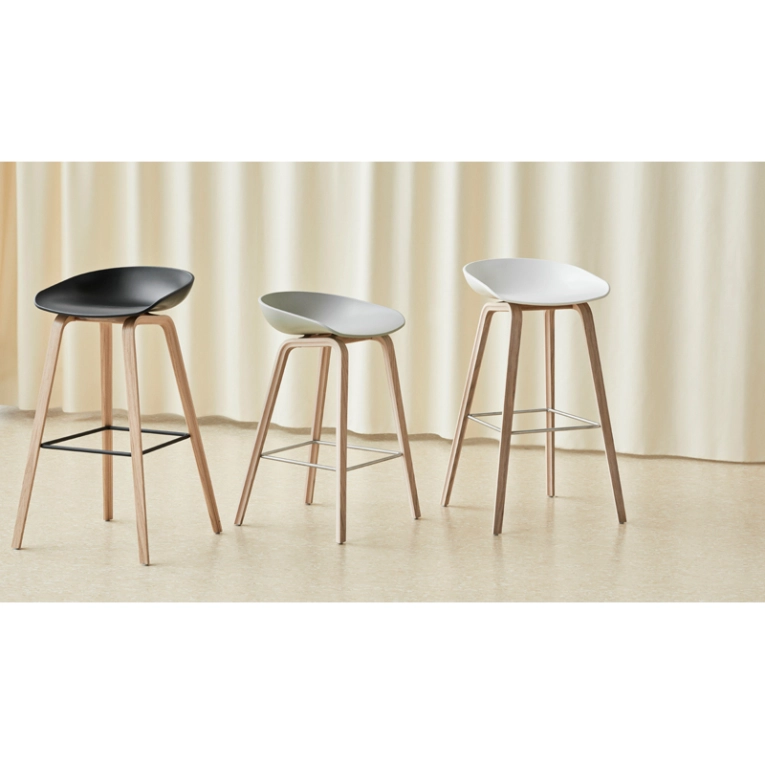 Tabouret haut ABOUT A STOOL AAS 32 H75 Soft brick HAY