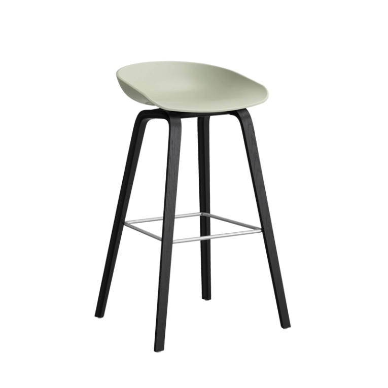 Tabouret haut ABOUT A STOOL AAS 32 H75 Pastel green HAY