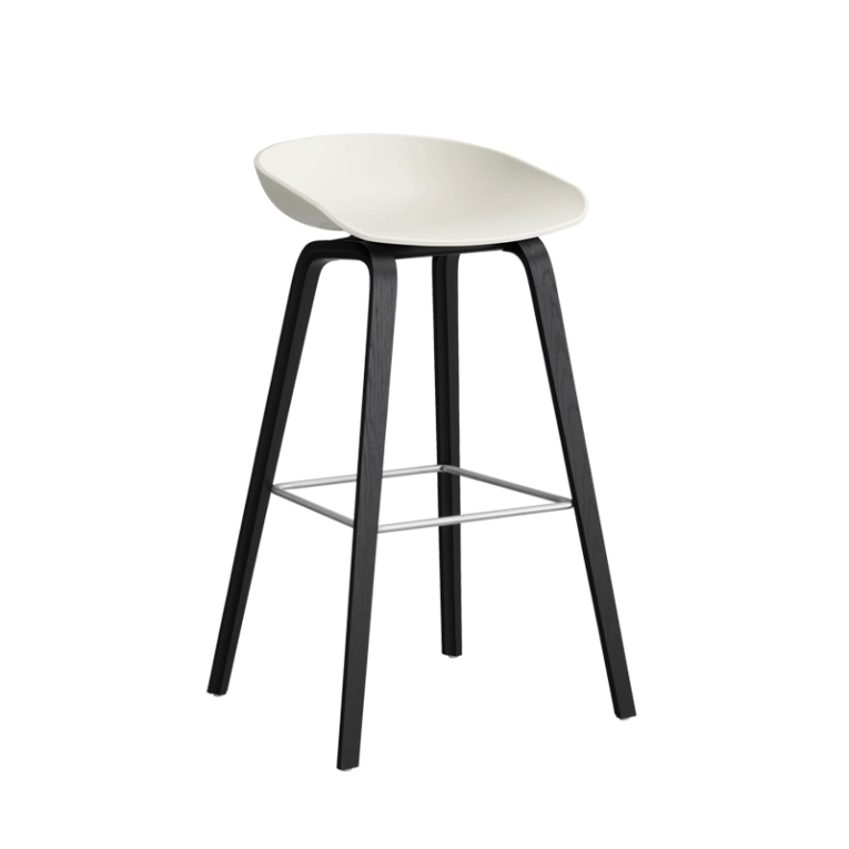 Tabouret haut ABOUT A STOOL AAS 32 H75 Melange cream HAY