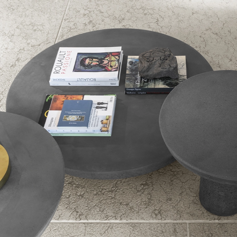 Table d'appoint guéridon OLO Ø 50 Anthracite MOGG