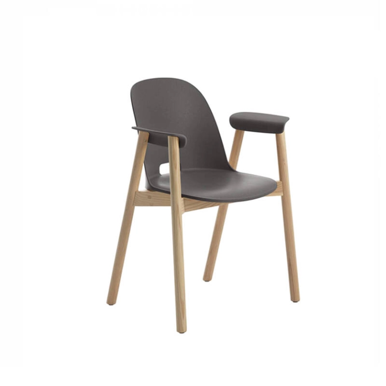 Chaise ALFI ARMCHAIR Anthracite EMECO